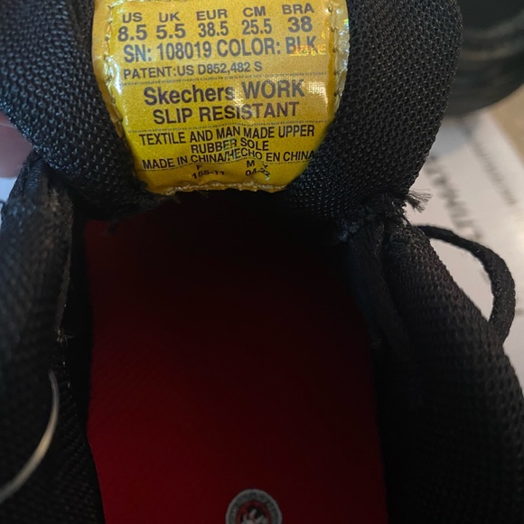 NEW Skechers Slip Resistant Arc Fit Work Footwear Women’s Black Size 8.5 - Picture 12 of 12